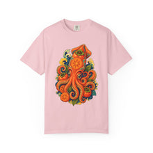 Psychedelic Persimmon Squid Graphic Tee