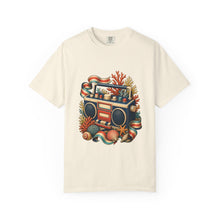 Deck Stripe Coral Radio Graphic Tee