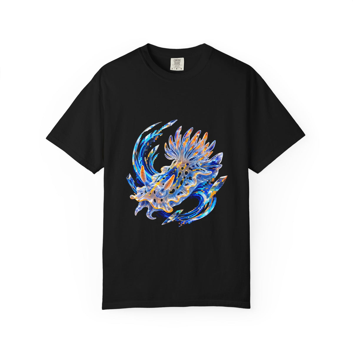 Glitch Glass Nudibranch Graphic Tee