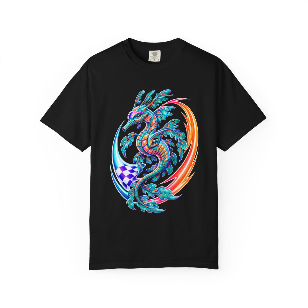Neon Leafy Sea Dragon Racer Graphic Tee