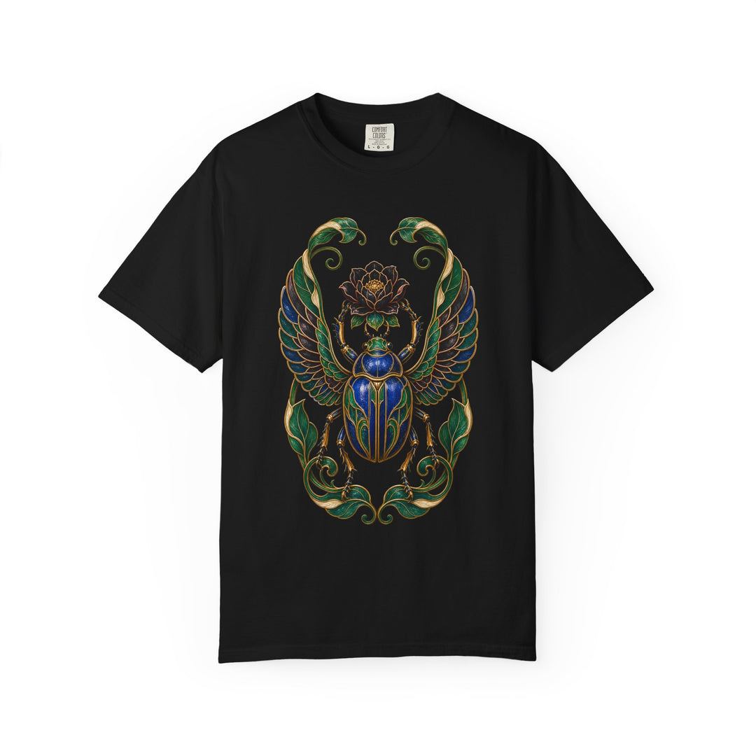 Gilded Scarab Night Garden Graphic Tee