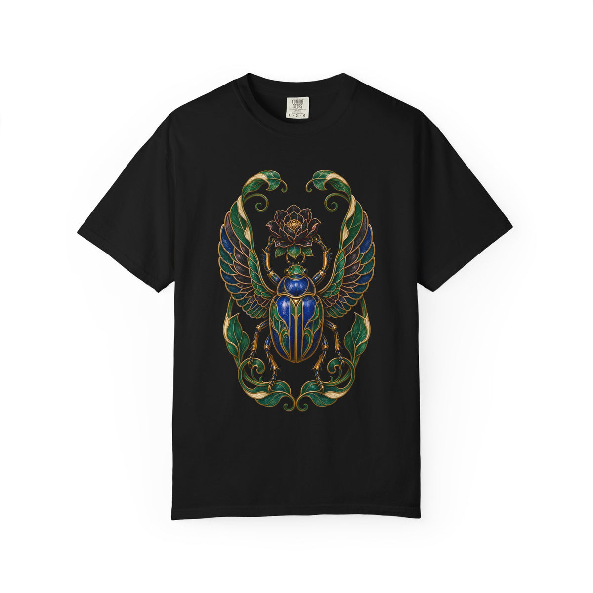 Gilded Scarab Night Garden Graphic Tee