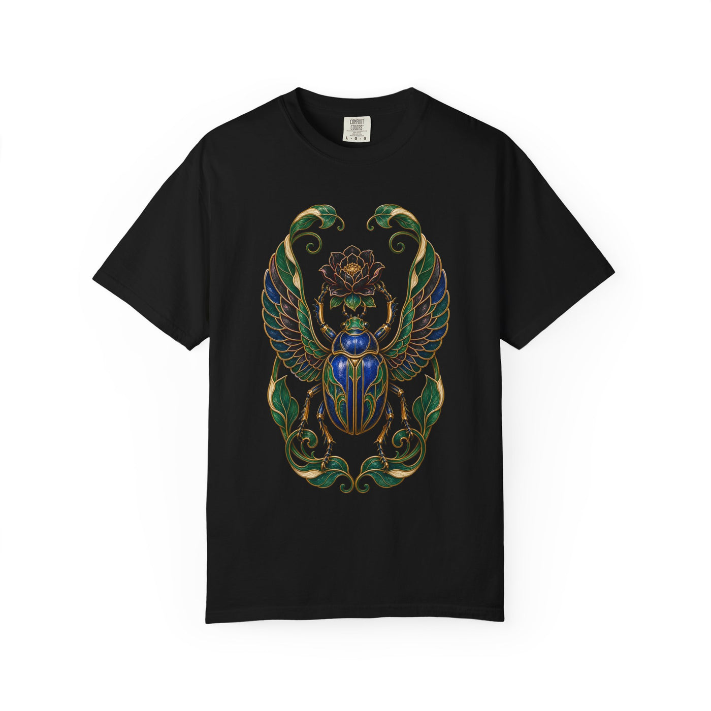 Gilded Scarab Night Garden Graphic Tee