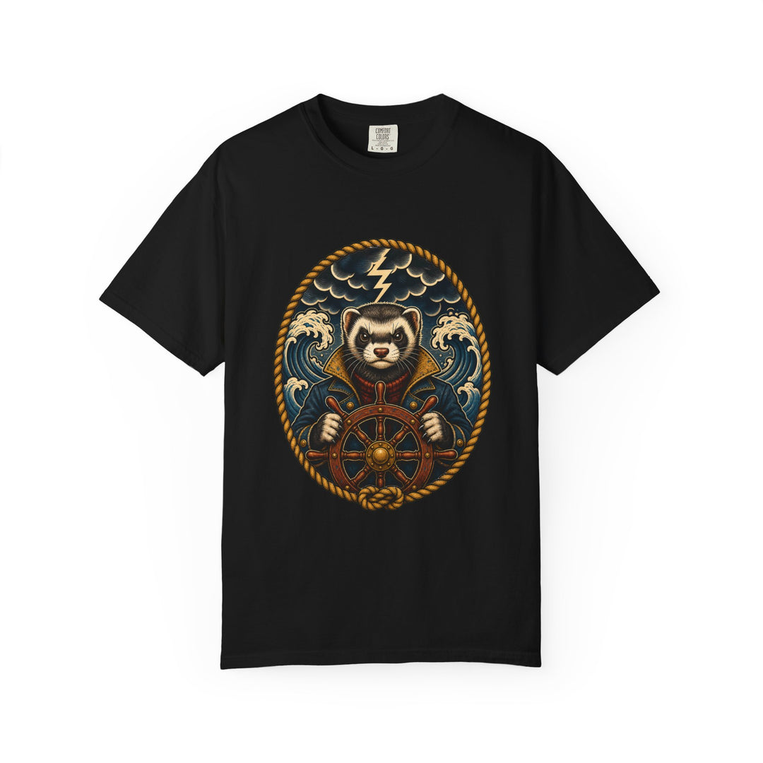 Tattoo Flash Storm Ferret Sailor Graphic Tee