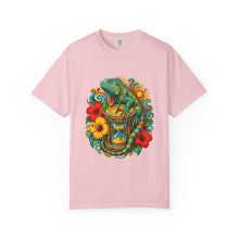 Psychedelic Hibiscus Iguana Graphic Tee