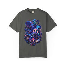 Bioluminescent Octopus Mushroom Graphic Tee
