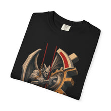 Gargoyle Tower Mechanic Brutalist Mythic Industrial Graphic Tee