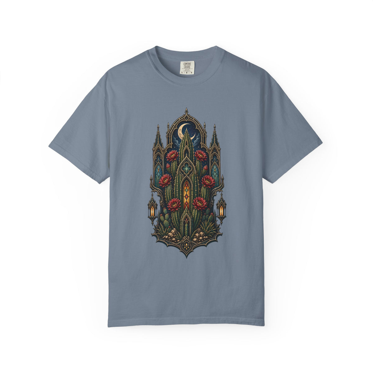 Gothic Cathedral Cactus Graphic Tee