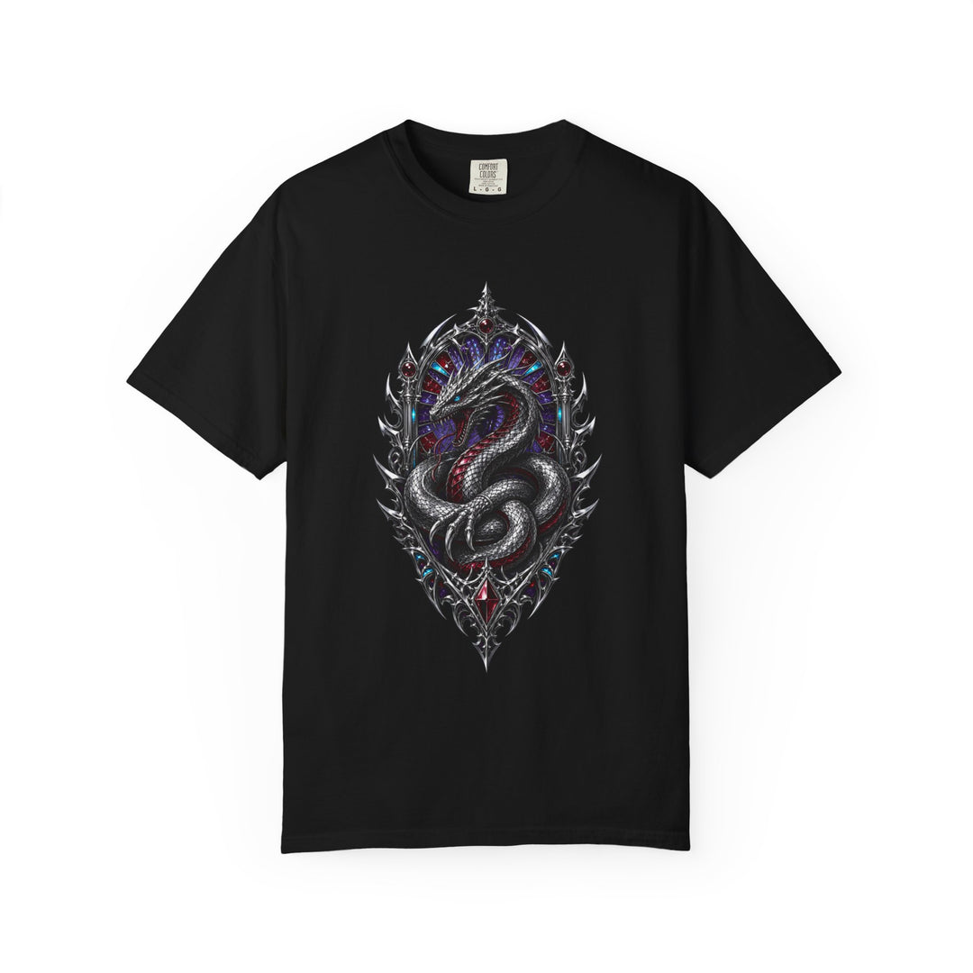 Chrome Gothic Basilisk Crest T-Shirt Graphic