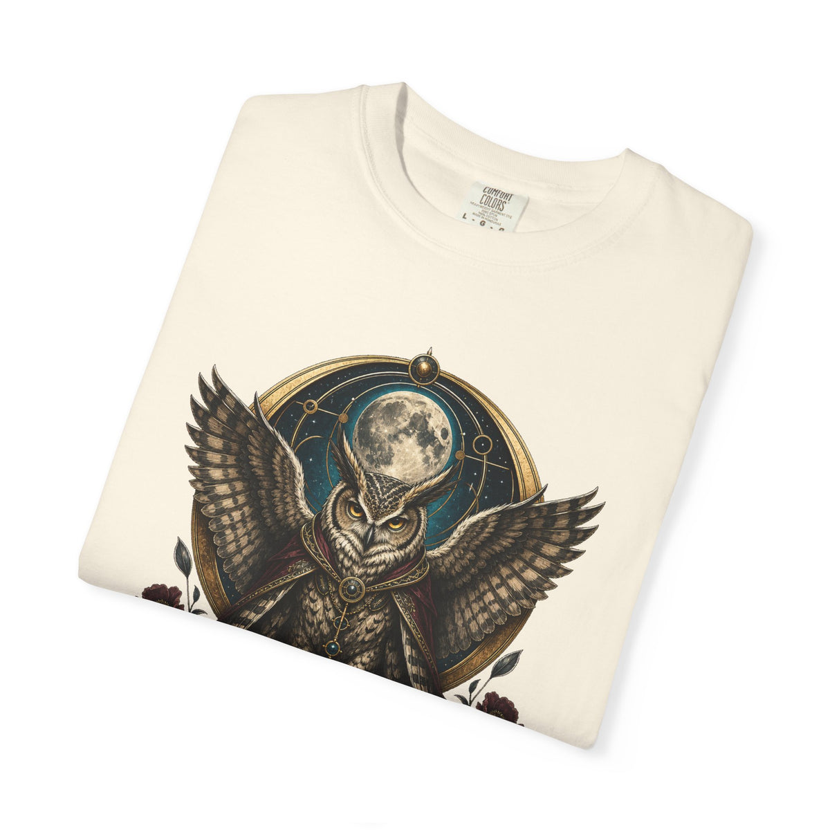 Dark Academia Moon Owl Graphic Tee