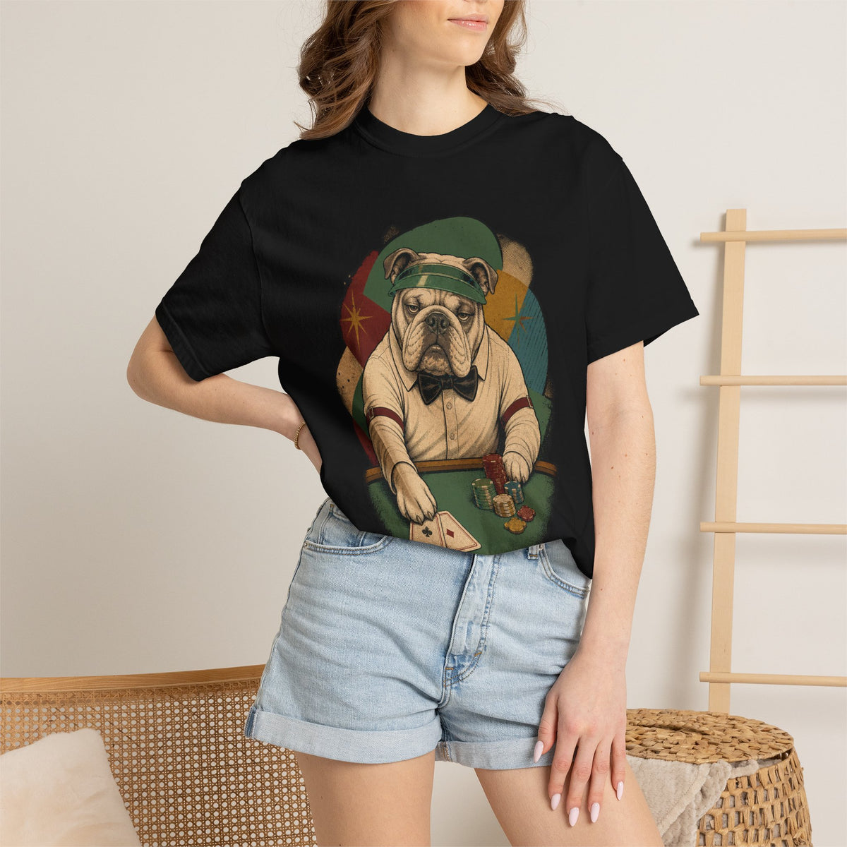 Bulldog Dealer Vintage Card-Room Graphic Tee