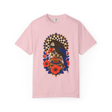Espresso Parrot Flower Press Graphic Tee