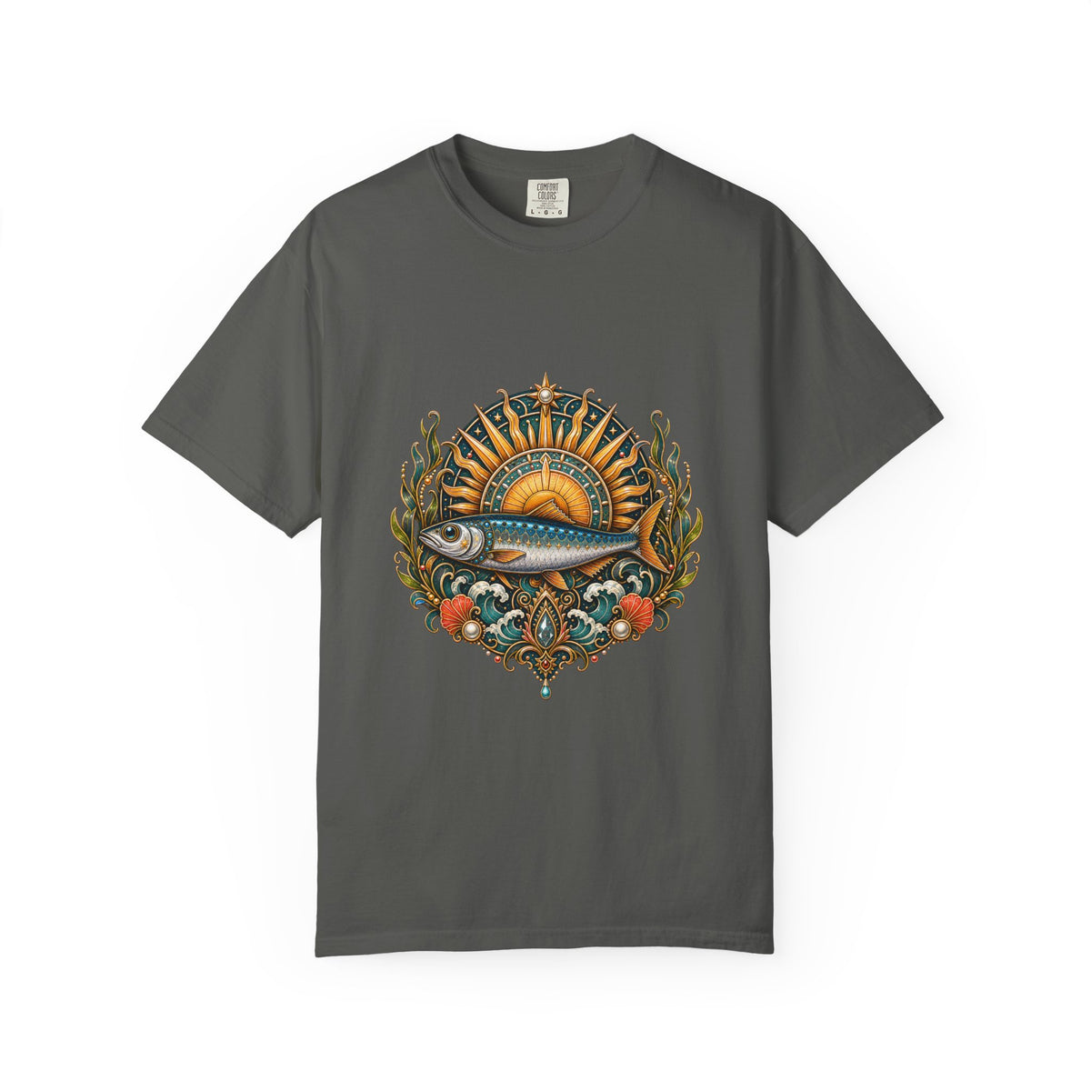 Solar Punk Sardine Saint T-Shirt Graphic