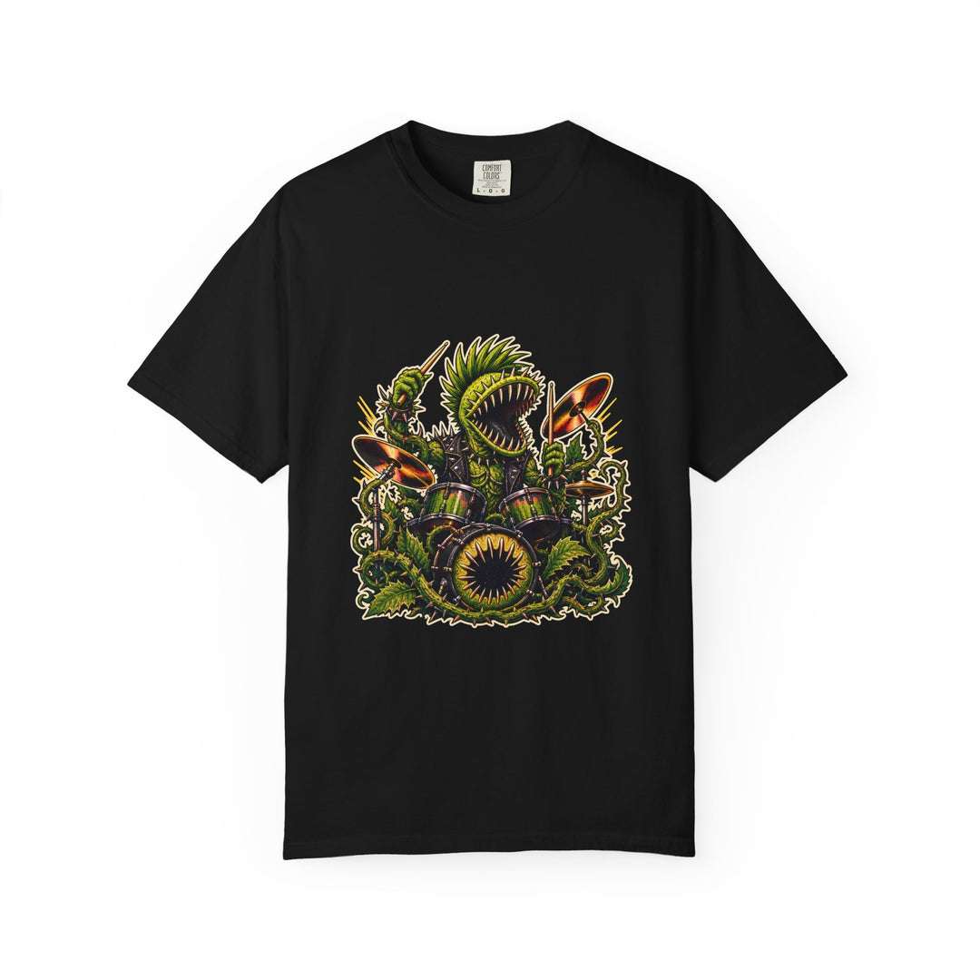 Punk Venus Flytrap Drummer T-Shirt Graphic