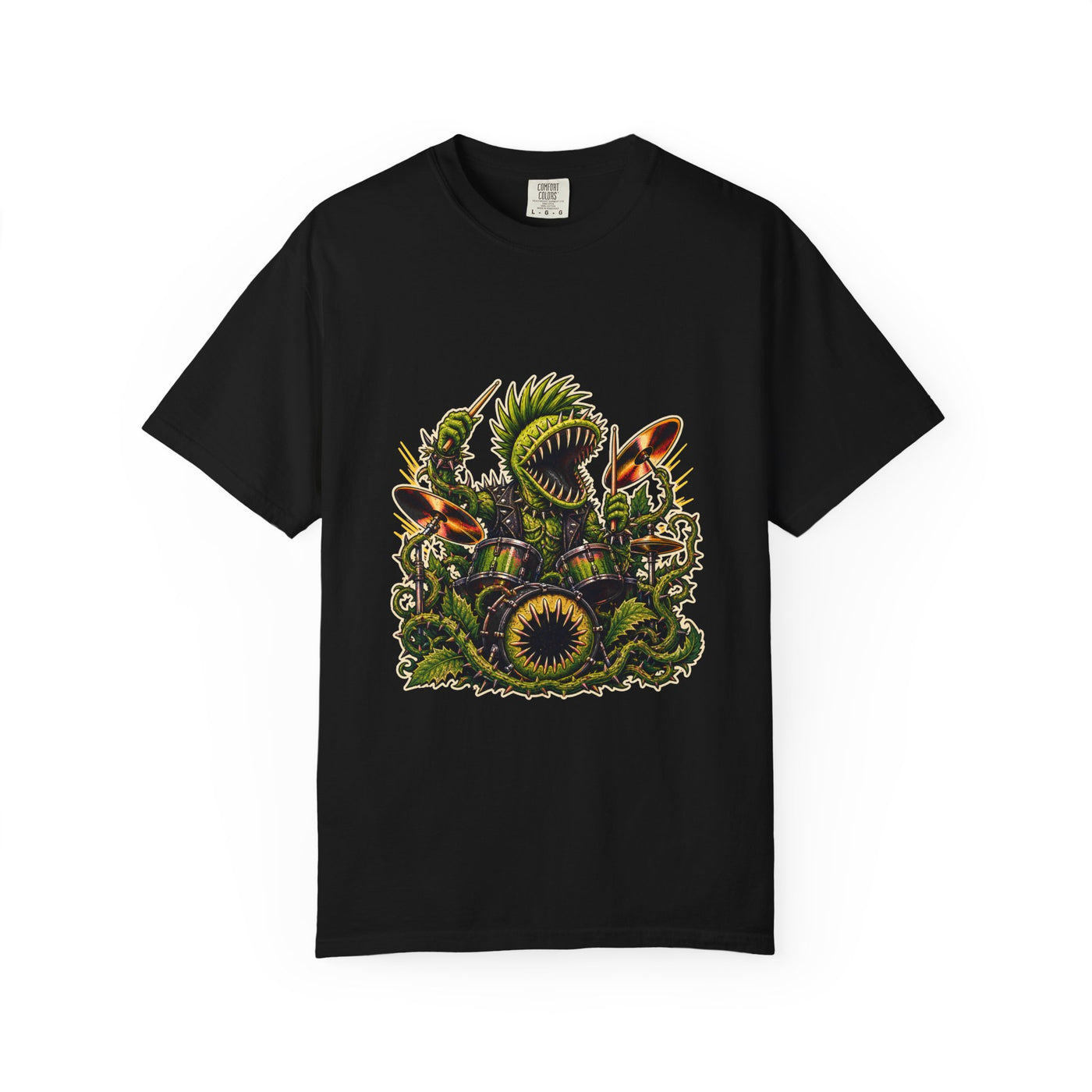 Punk Venus Flytrap Drummer T-Shirt Graphic