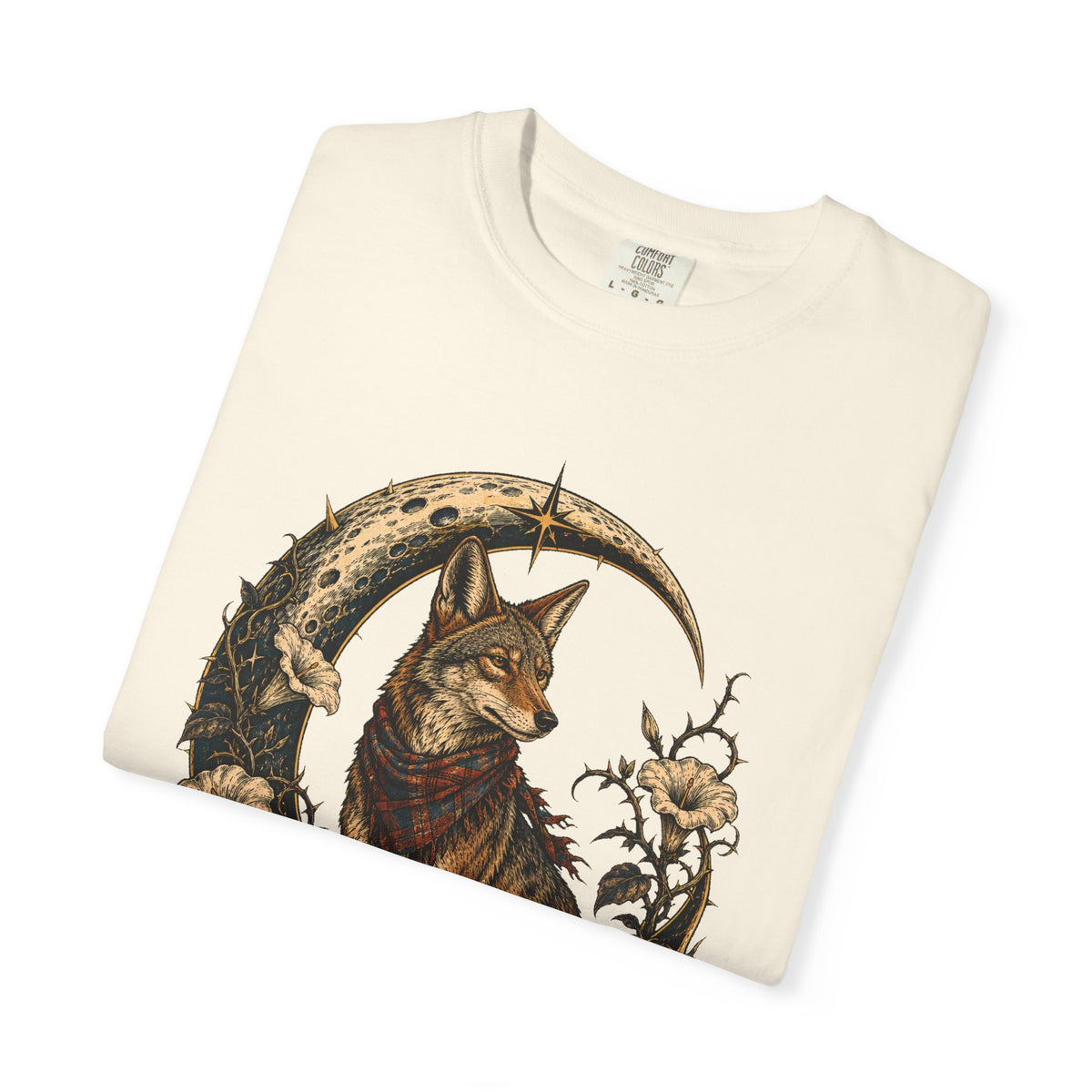 Plaid Moon Coyote Graphic Tee
