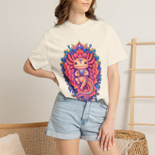 Psychedelic Dahlia Axolotl Graphic Tee