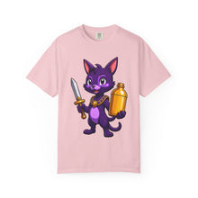 Purple Cat Adventurer T-Shirt Graphic