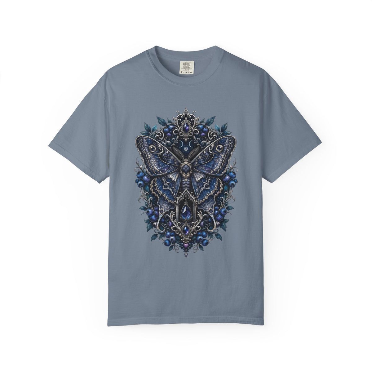 Gothic Blueberry Moth Graphic Tee