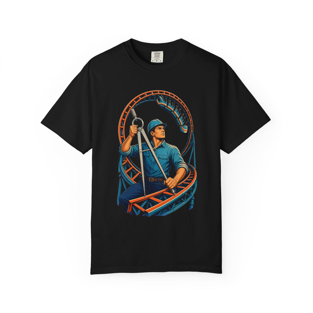 Coaster Loop Engineer Retro Technical Graphic Tee