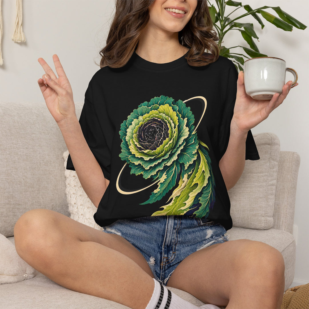 Cabbage Comet Botanical Rosette Graphic Tee