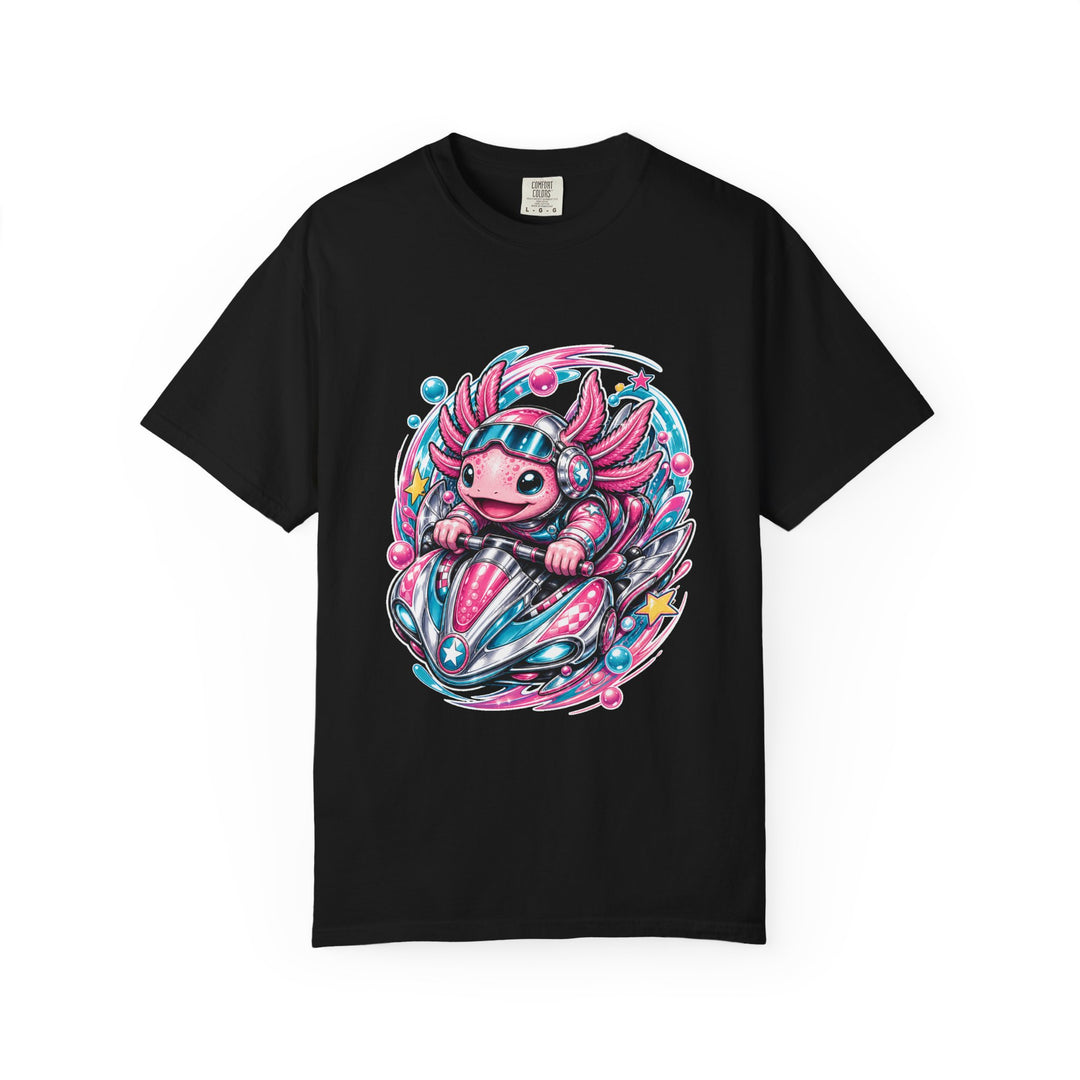 Y2K Bubblegum Axolotl Racer T-Shirt Graphic