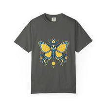 Cerulean Lemon Moth Emblem T-Shirt Graphic