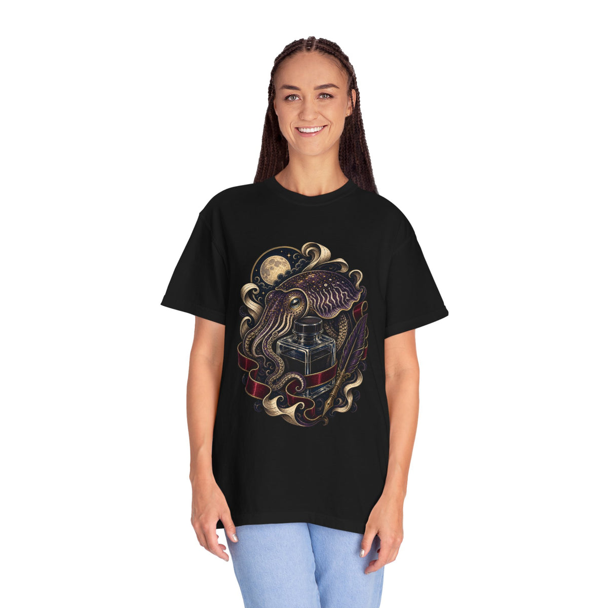 Poetcore Velvet Ink Bottle Cuttlefish T-Shirt Graphic