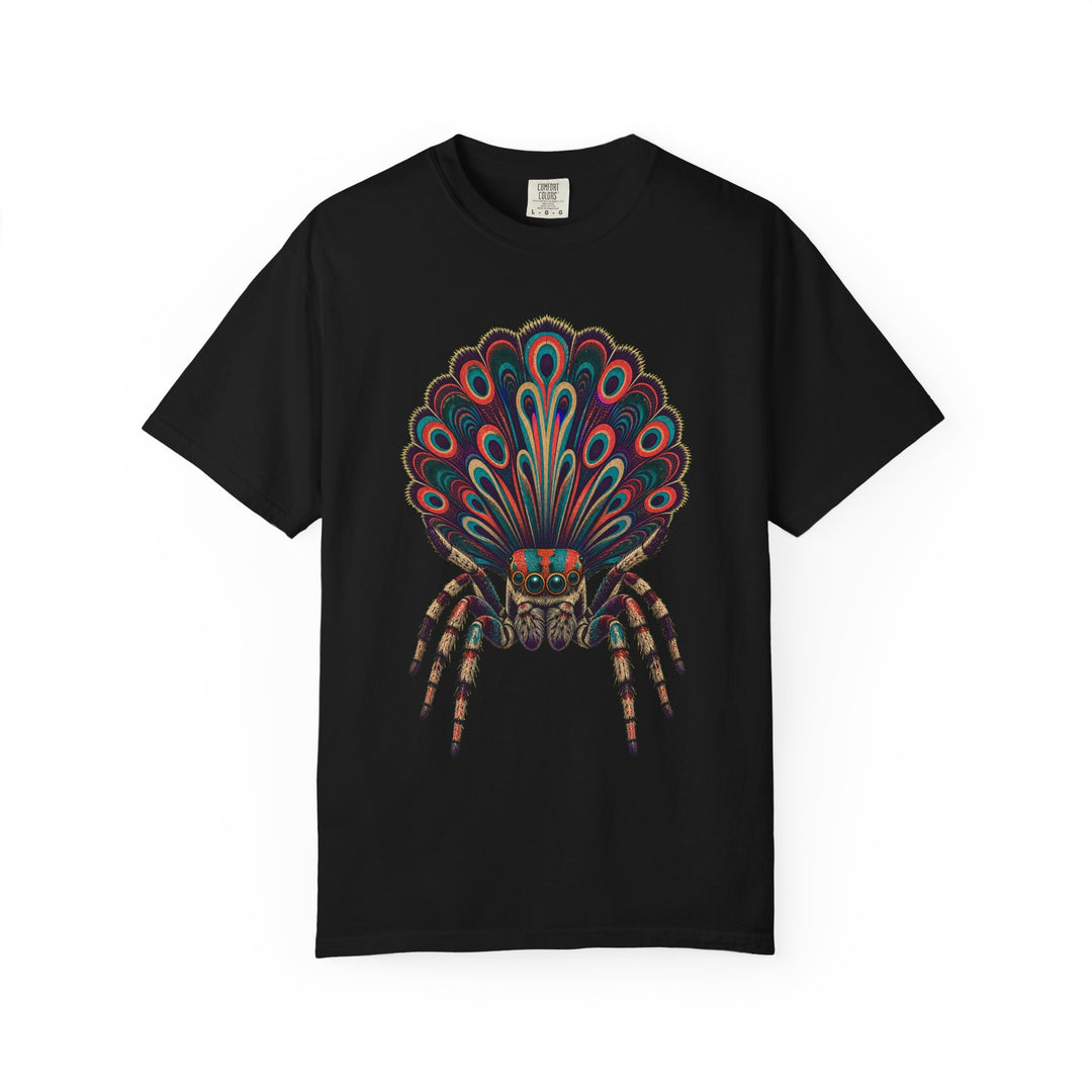 Spectral Peacock Spider Fan Dance Graphic Tee
