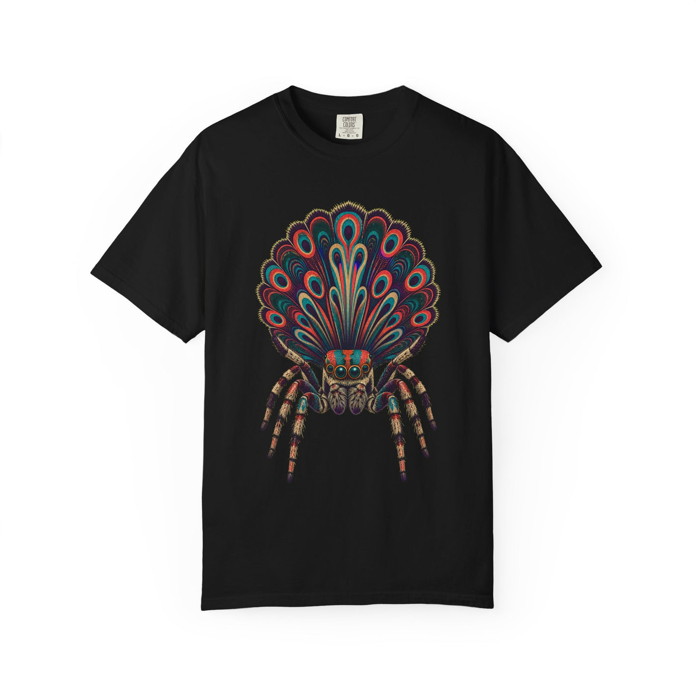 Spectral Peacock Spider Fan Dance Graphic Tee