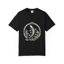 Monochrome Koi Gate Crest T-Shirt Graphic