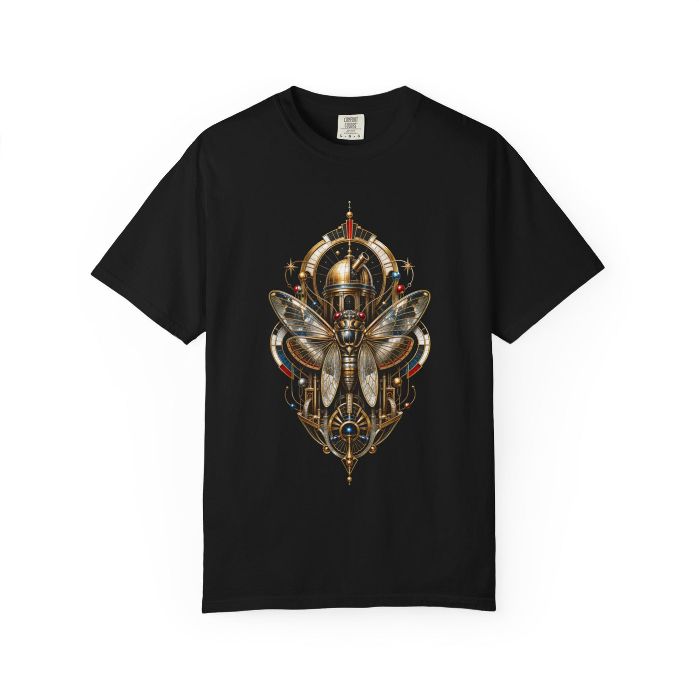 Neo Deco Brass Cicada Graphic Tee