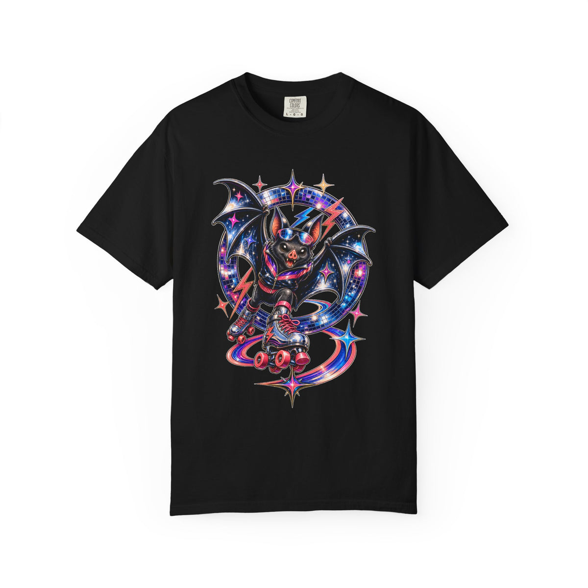 Chrome Bat Roller Rink T-Shirt Graphic