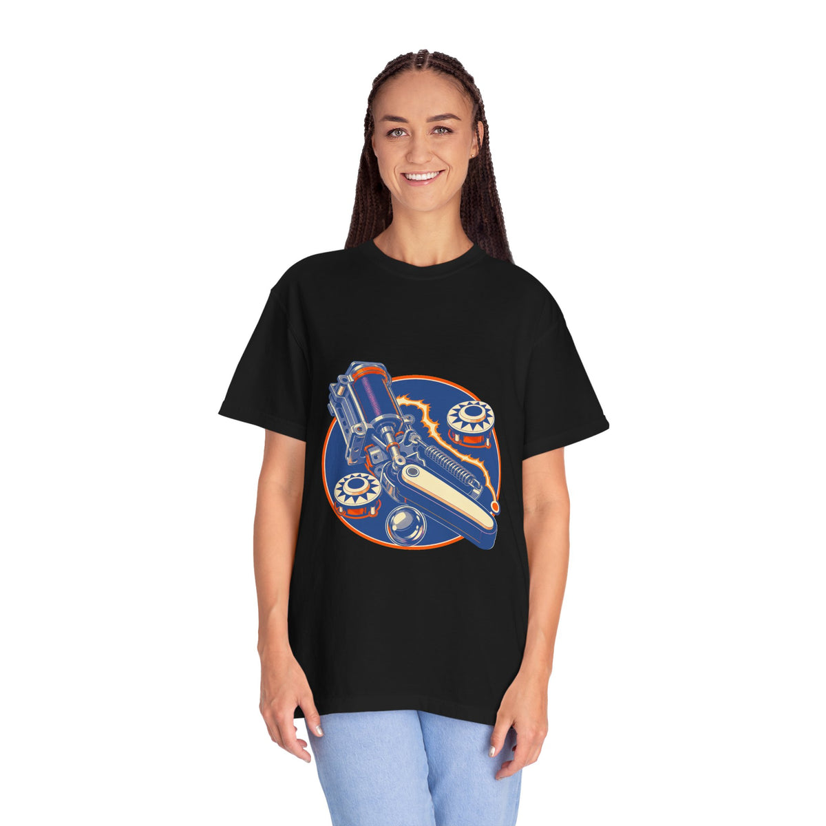 Pinball Flipper Coil Neon Graphic Tee