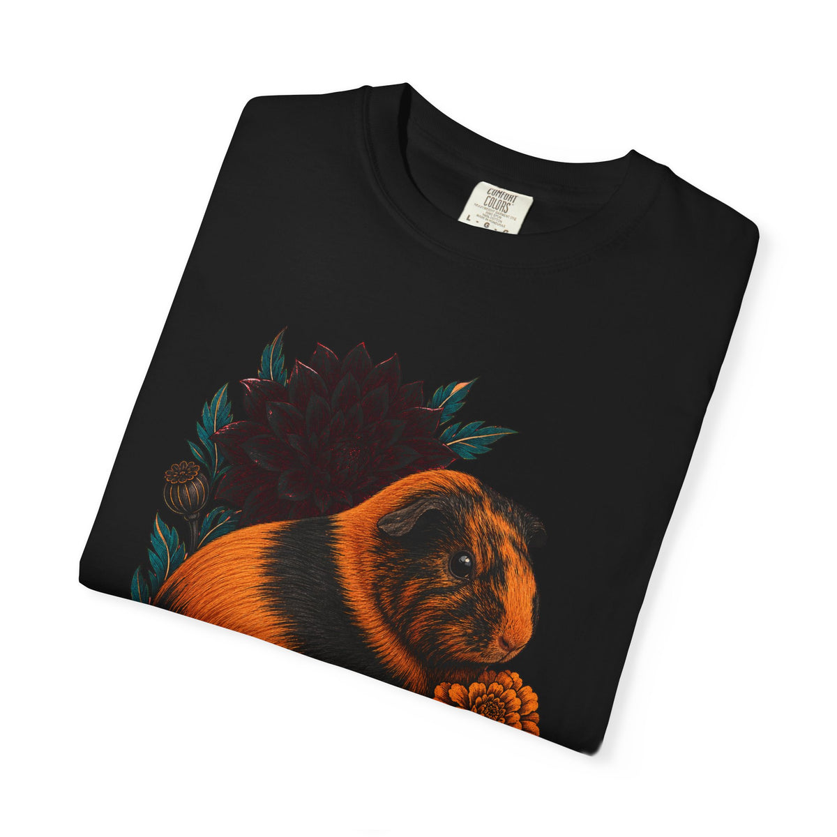Smooth Dahlia Guinea Pig Floral Graphic Tee