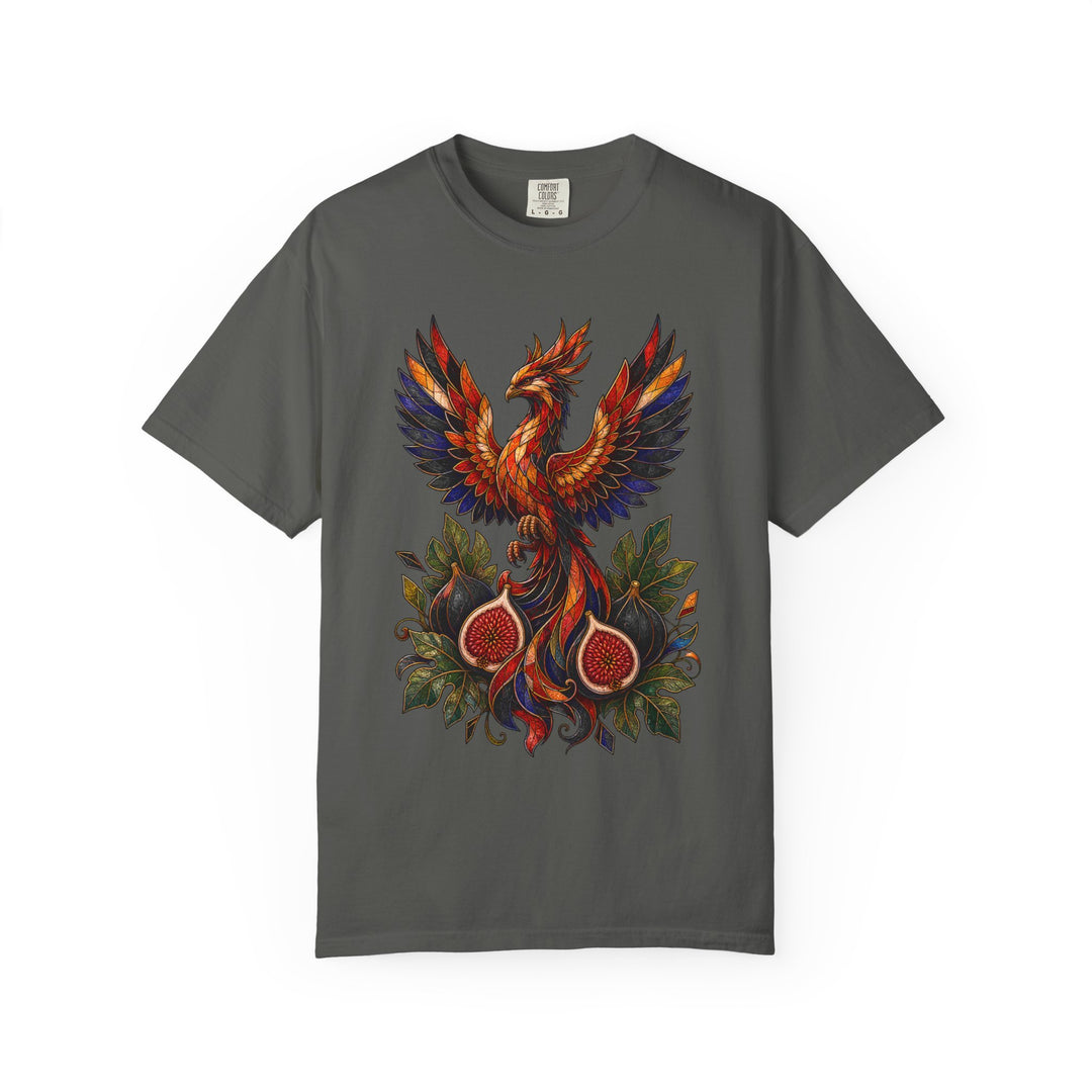 Stained Glass Fig Phoenix Graphic Tee
