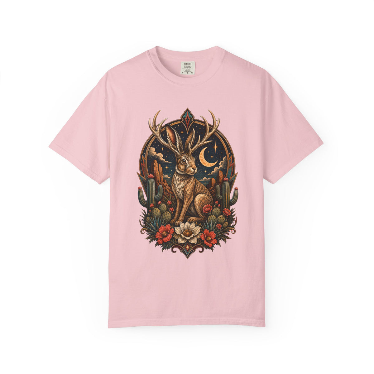 Desert Jackalope Moon Graphic T-Shirt