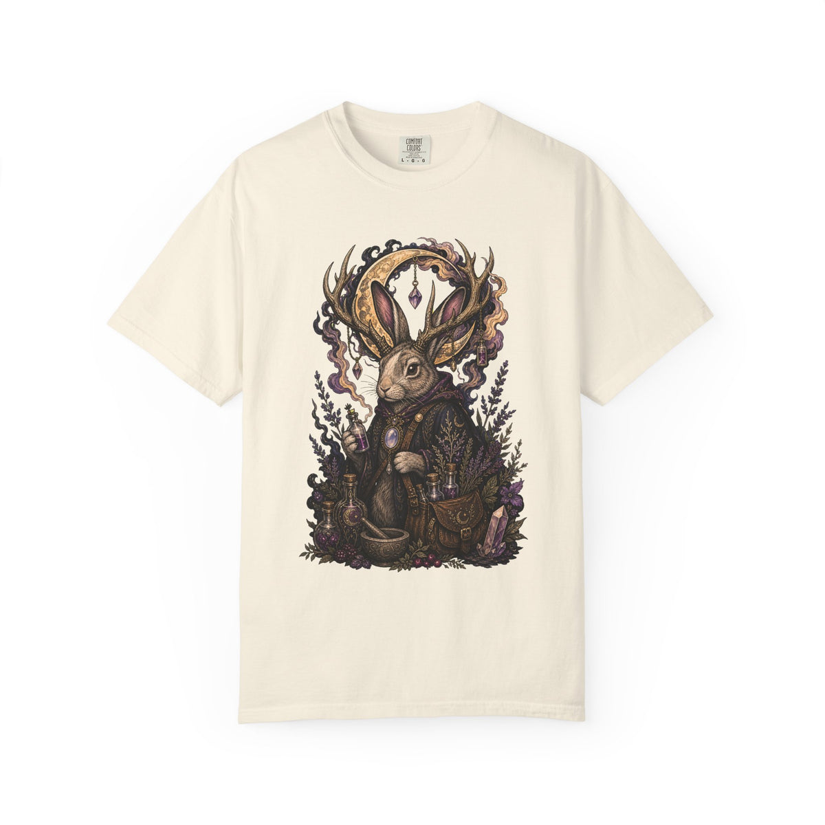 Lunar Jackalope Apothecary T-Shirt Graphic