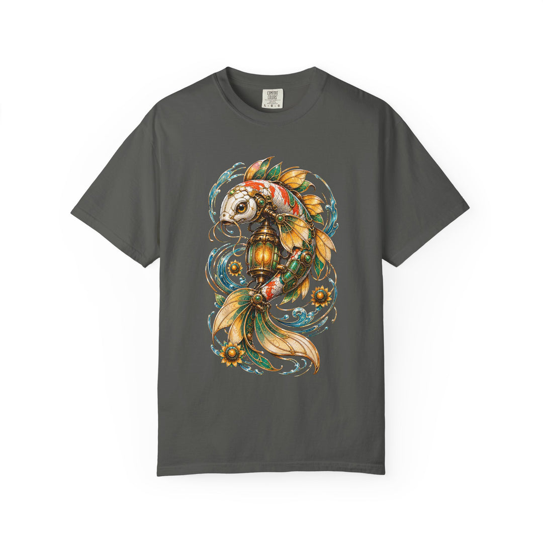 Solar Koi Lantern Mech Graphic Tee