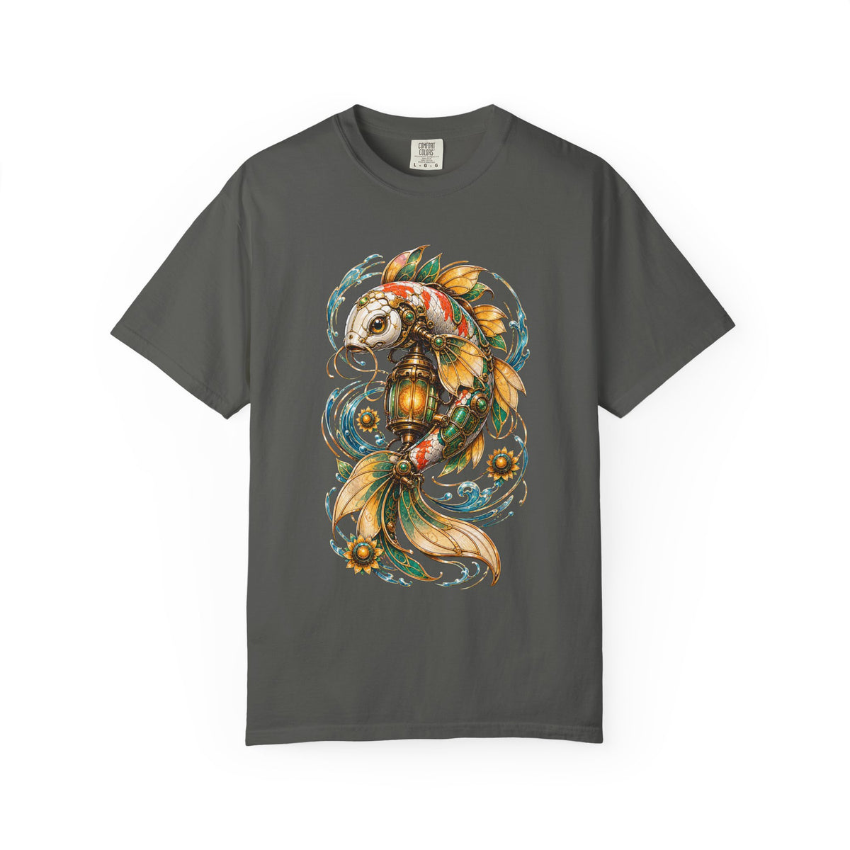 Solar Koi Lantern Mech Graphic Tee