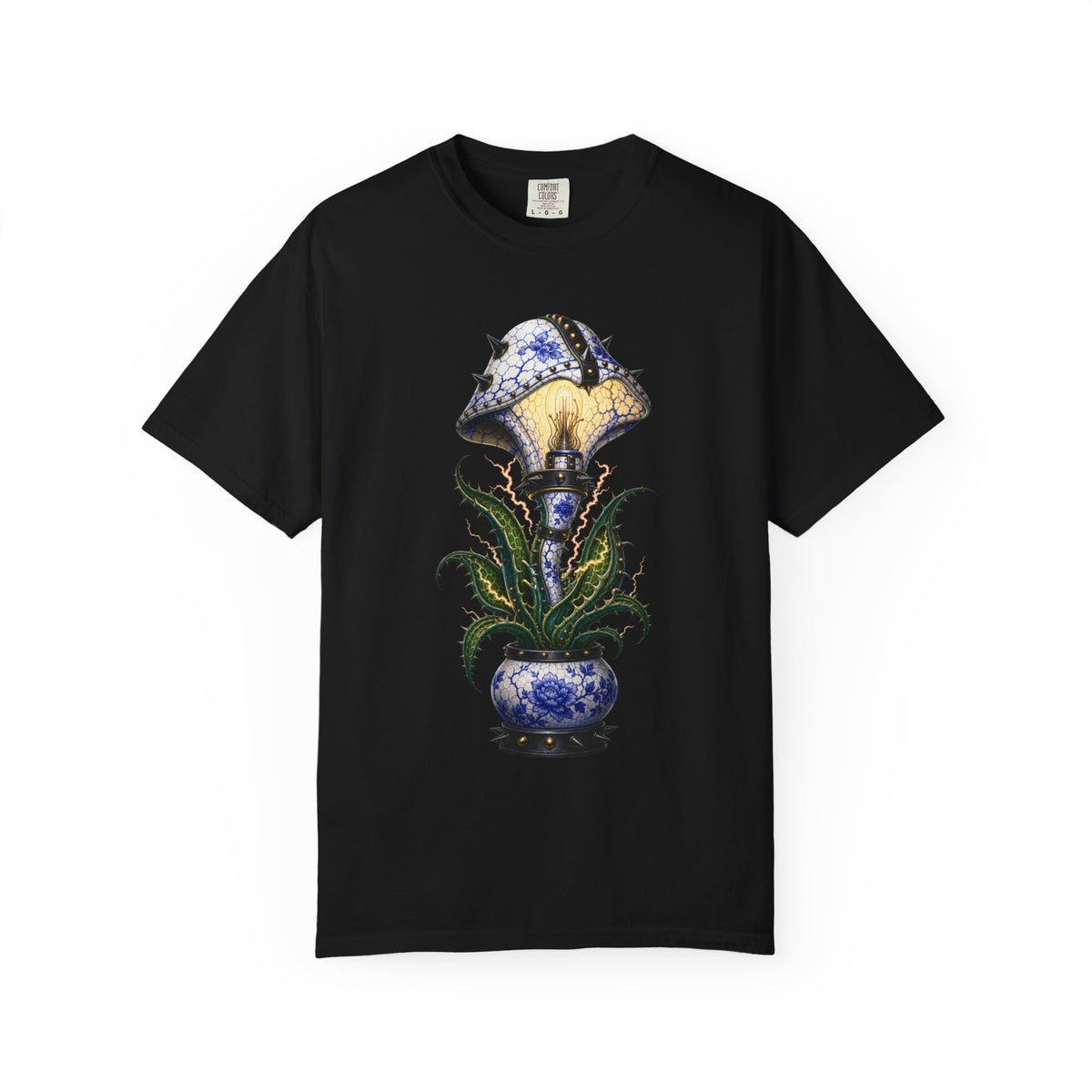 Punk Porcelain Cobra Lily Lamp Graphic Tee