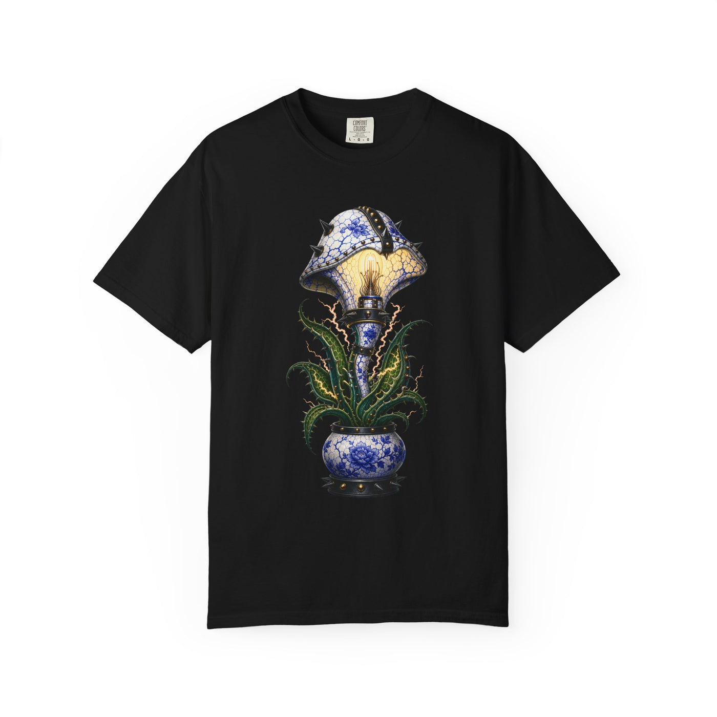 Punk Porcelain Cobra Lily Lamp Graphic Tee
