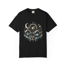 Blackwork Poolside Astronomy Goggles T-Shirt Graphic