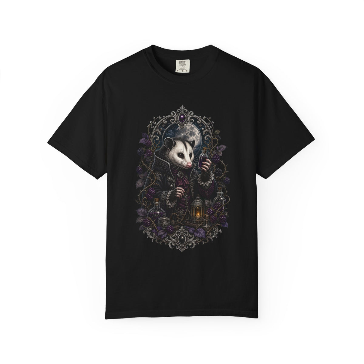 Gothic Blackberry Opossum Alchemist Graphic Tee