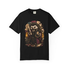 Gothic Bookbinder Hedgehog T-Shirt Graphic