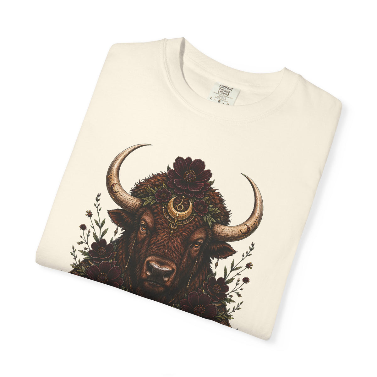Chocolate Cosmos Bison Guardian Graphic Tee