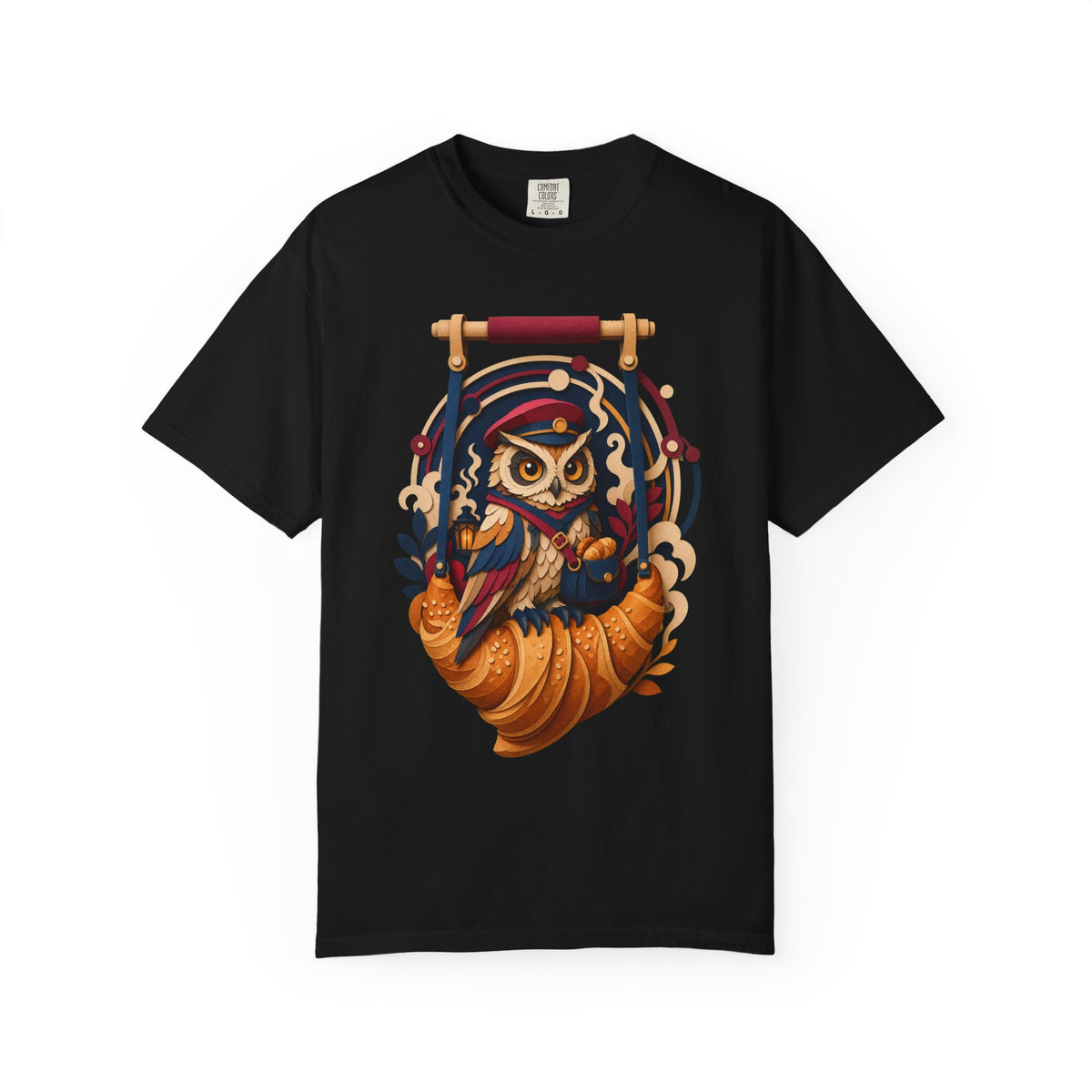 Paper Cut Subway Pastry Owl T-Shirt Graphic