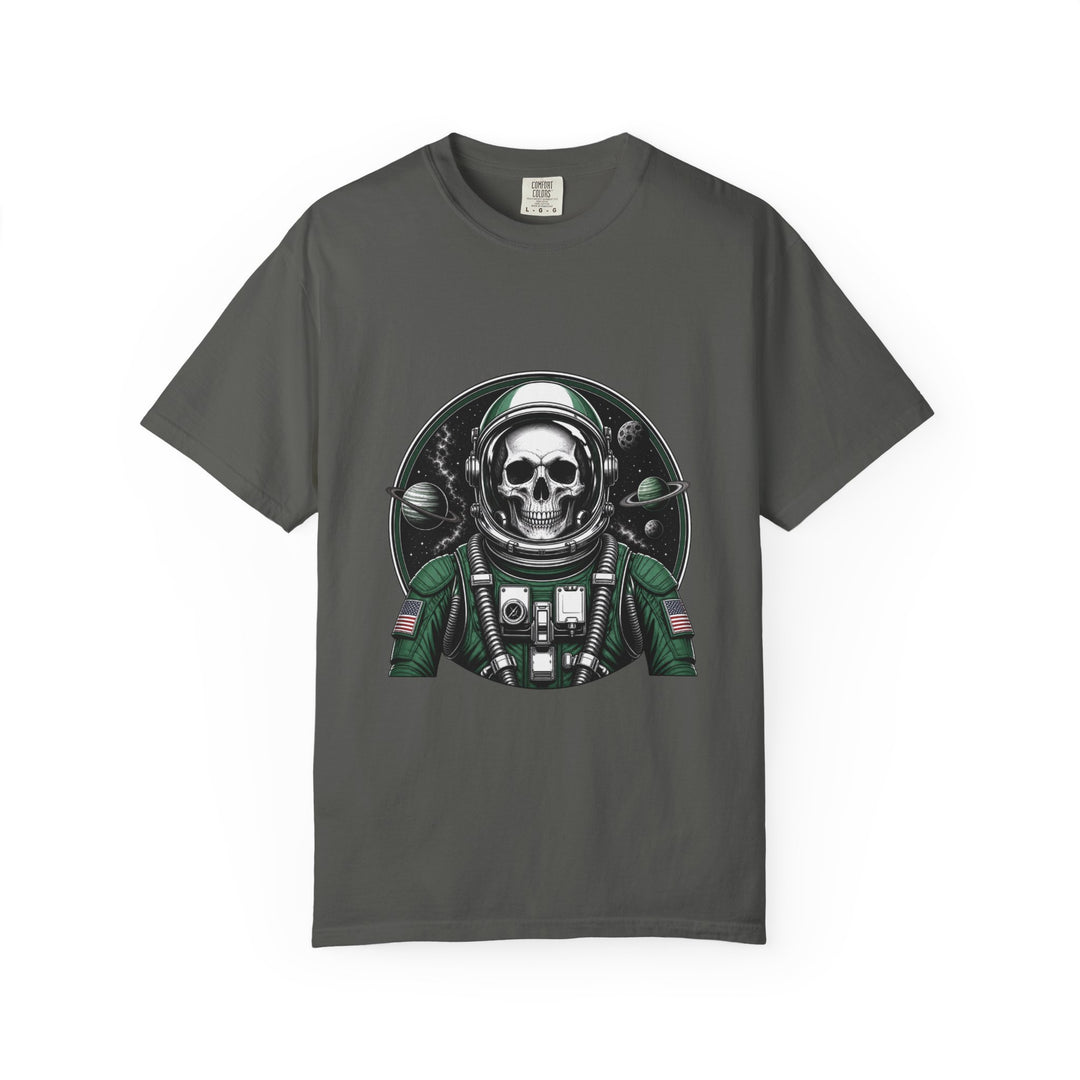 Astronaut Skull Cosmic Badge T-Shirt Graphic