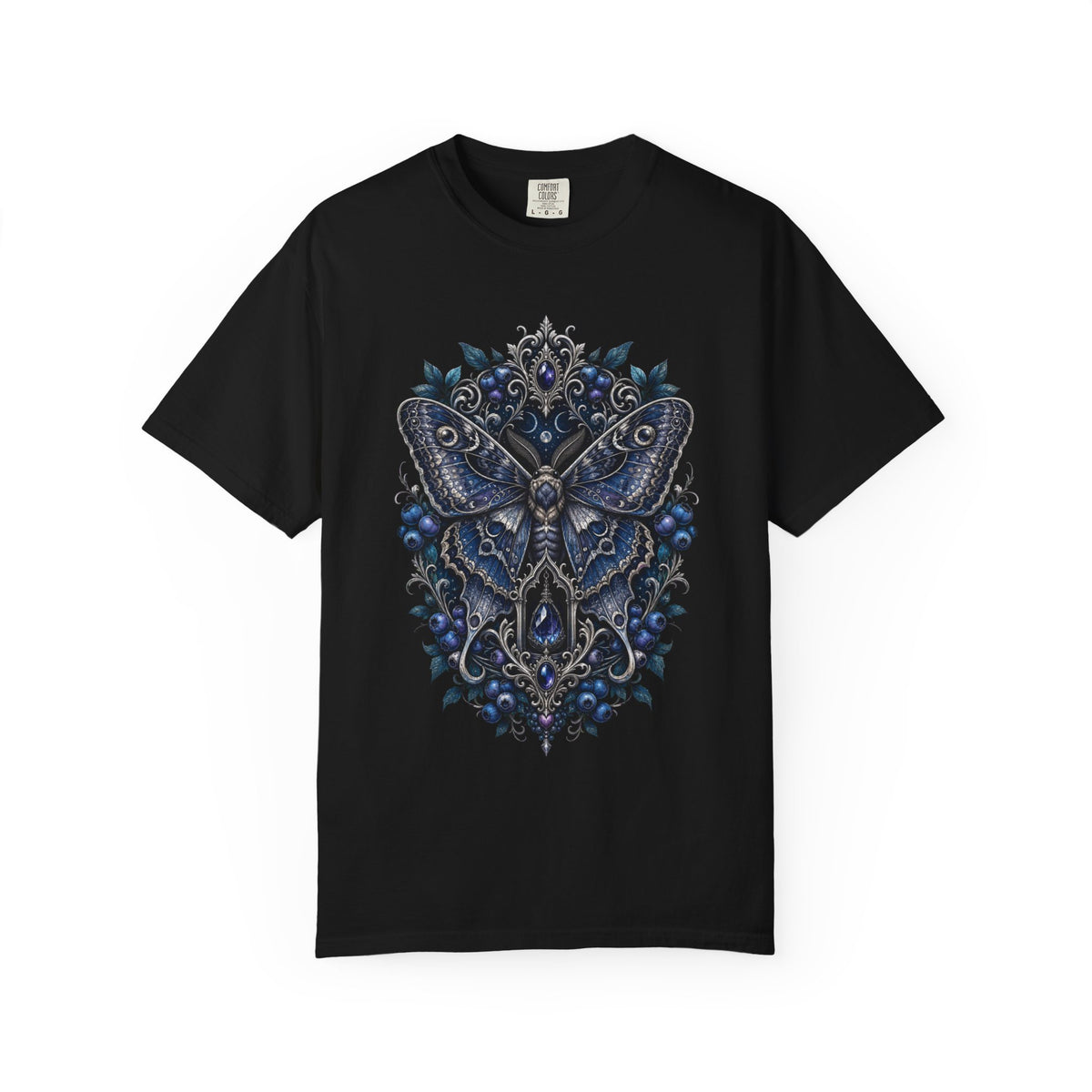 Gothic Blueberry Moth Graphic Tee