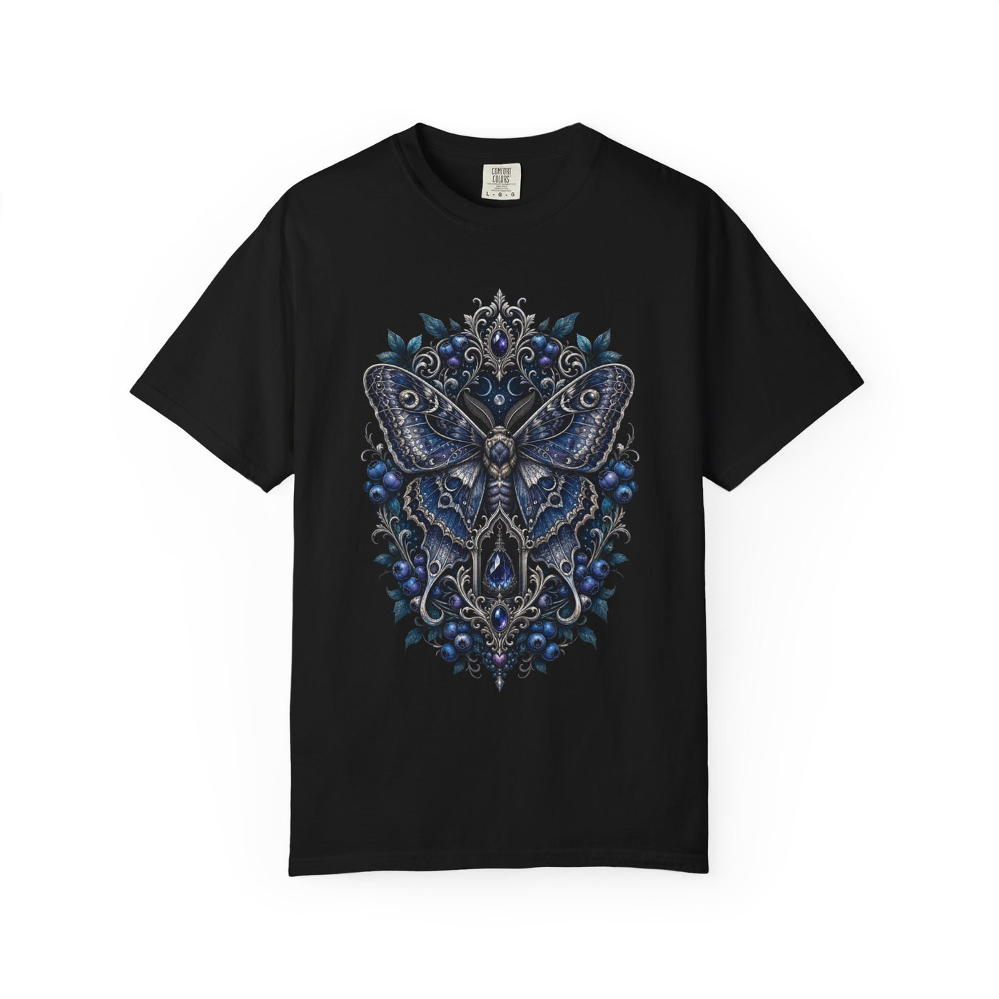 Gothic Blueberry Moth Graphic Tee